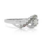 Ring - 18 karaat Witgoud - 0.51ct. tw. Diamant (Natuurlijk), Sieraden, Tassen en Uiterlijk, Ringen, Nieuw