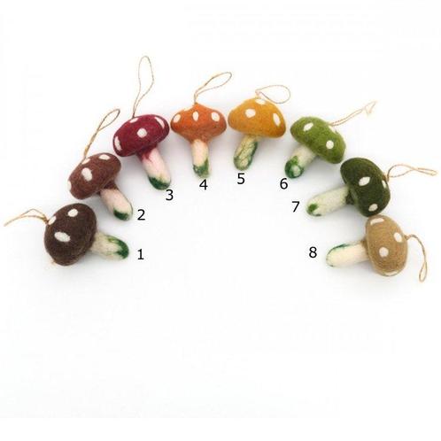 Vilten Hanger Paddenstoel - 8cm -NR 8 NIEUW, Kinderen en Baby's, Kinderkamer | Inrichting en Decoratie, Nieuw, Ophalen of Verzenden