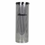 *windlicht cilinder zilver visgraat breed large 35cm*, Verzenden, Nieuw