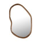 *WOONWINKEL* Dutchbone Ashley Walnut Organische Spiegel Hout, Huis en Inrichting, Woonaccessoires | Spiegels, Verzenden, Nieuw
