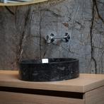 Waskom Loutro Louise B Rond 40x40x12 cm Marmer Black, Ophalen of Verzenden, Nieuw, Overige typen
