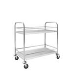 GGM Gastro | Serveerwagen - 845x525mm - met 2 opslagruimtes, Verzenden