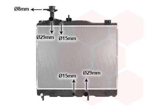 RADIATOR VOOR MITSUBISHI MIRAGE 2017- 1350A670, Auto-onderdelen, Airco en Verwarming, Nieuw, Ophalen of Verzenden