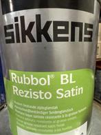 SIKKENS RUBBOL BL Rezisto Satin - ral 9010 - 1 liter - AK..., Doe-het-zelf en Verbouw, Verf, Beits en Lak, Overige kleuren, Nieuw