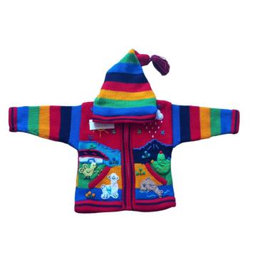 Peruvian kids sweater, jacke Peru kind, Peru toddler sweater beschikbaar voor biedingen
