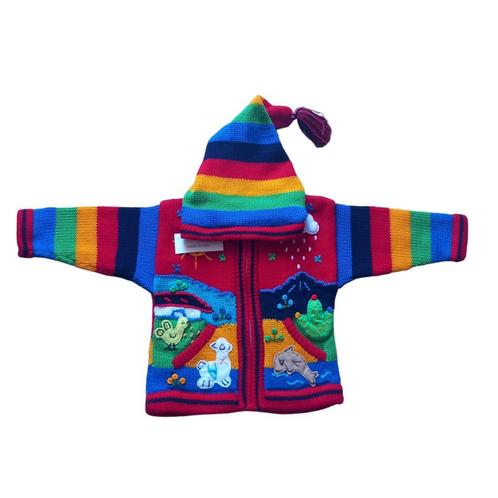 Peruvian kids sweater, jacke Peru kind, Peru toddler sweater, Kinderen en Baby's, Kinderkleding | Maat 116, Jongen of Meisje, Nieuw