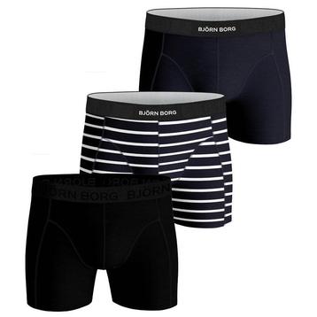 Bjorn Borg Boxershorts 3Pack Solid Sammy Shorts BB SINGLE... beschikbaar voor biedingen