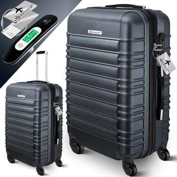 KESSER® Reiskoffer - 84L - ABS - Antraciet beschikbaar voor biedingen