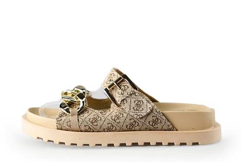 Guess Slippers in maat 38 Goud | 10% extra korting, Kleding | Dames, Schoenen, Overige kleuren, Zo goed als nieuw, Slippers, Verzenden
