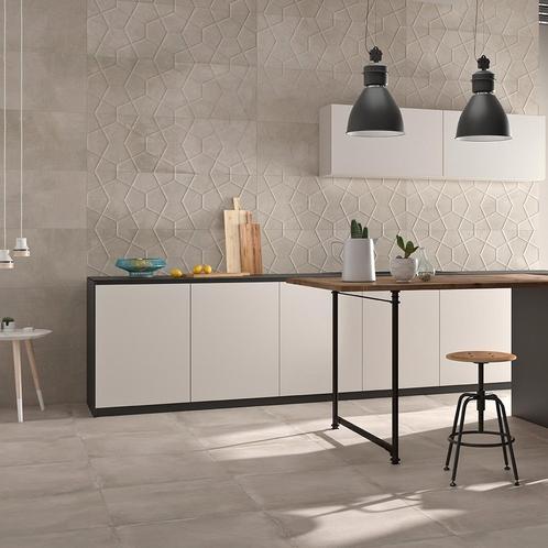 Betonlooktegel 60x60 € 27,50 m² incl. BTW, Doe-het-zelf en Verbouw, Tegels, 60 cm of meer, 60 cm of meer, 10 m² of meer, Nieuw