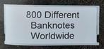 Wereld. - 800 verschillende bankbiljetten uit de gehele, Postzegels en Munten, Munten | Nederland