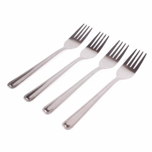Benson Stijlvolle gebaksvorkjes - chroom - set van 4 - du..., Huis en Inrichting, Keuken | Keukenbenodigdheden, Nieuw, Ophalen of Verzenden
