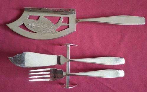 GERO - Visbestekset voor 6 personen (19) - Verzilverd -, Antiek en Kunst, Antiek | Meubels | Tafels
