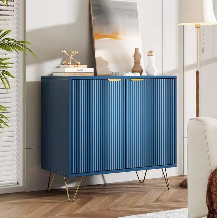 Nieuw: Scandinavische Dressoirkast - Modern Marineblauw, Huis en Inrichting, Kasten | Dressoirs, Nieuw, Verzenden