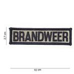 Embleem stof brandweer reflecterend, Hobby en Vrije tijd, Borduren en Borduurmachines, Verzenden, Nieuw