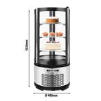 GGM Gastro | Tafelmodel panoramische vitrine - 100 liter - |, Verzenden, Nieuw