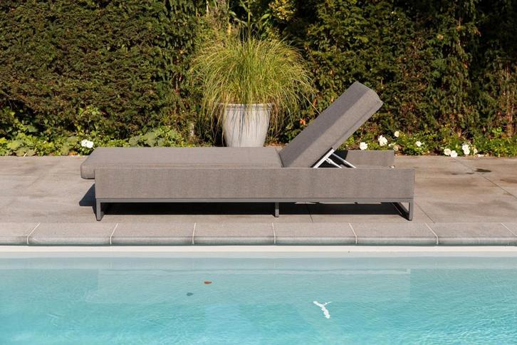 Exotan Rhodos ligbed stone grey |, Tuin en Terras, Tuinsets en Loungesets, Ophalen of Verzenden