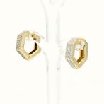 Oorbellen - 14 karaat Geel goud - 0.20ct. tw. Diamant, Sieraden, Tassen en Uiterlijk, Oorbellen, Nieuw