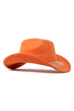 Cowboyhoed Koningsdag Oranje Strass Steentjes Ketting Roestb, Kleding | Dames, Ophalen of Verzenden, Nieuw, Carnaval