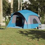 vidaXL Gezinstent 6-persoons waterdicht blauw, Caravans en Kamperen, Tenten, Verzenden, Nieuw, Tot en met 2