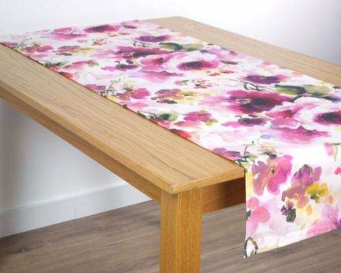 Tafelloper bloemen- tafelkleed - lopertje - loper - kleedje, Huis en Inrichting, Tafelkleden, Binnen, Rechthoek, Nieuw, Verzenden
