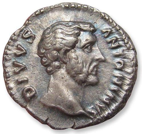 Romeinse Rijk. Antoninus Pius (138-161 n.Chr.). Denarius, Postzegels en Munten, Munten | Europa | Niet-Euromunten