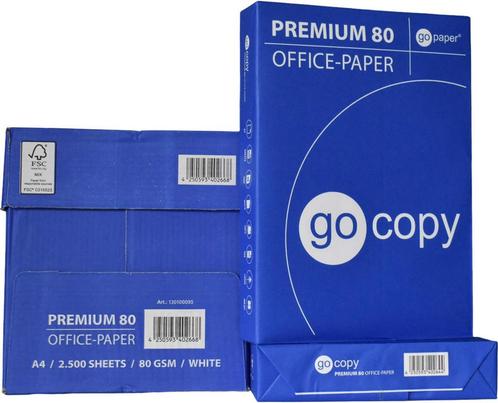 Doos A4 printpapier 80 gram Go Copy Premium, Computers en Software, Printerbenodigdheden, Nieuw, Verzenden