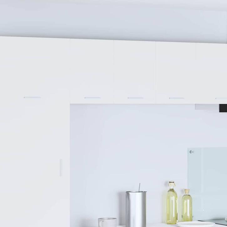 vidaXL Hangkast met opslag 2 pcs Wit 30 x 31 x 40 cm Bewerkt, Huis en Inrichting, Keuken | Keukenelementen, Wit, Nieuw, Verzenden