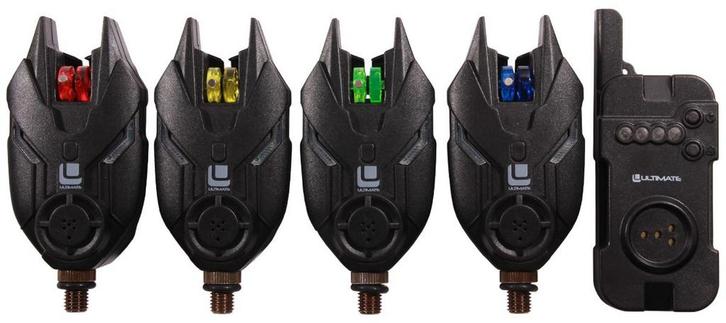 Ultimate E-tension Bite Alarm Beetmelder Set 4+1, Watersport en Boten, Hengelsport | Algemeen, Overige typen, Nieuw, Verzenden
