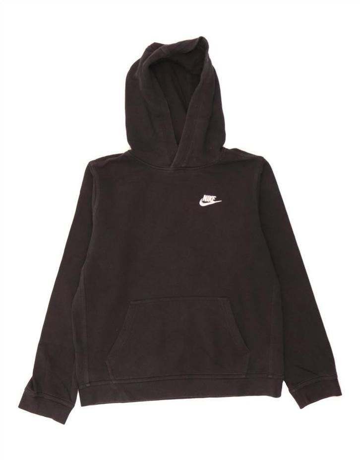 NIKE Boys Hoodie Jumper 13-14 Years XL Black Cotton, Kleding | Heren, Truien en Vesten, Verzenden