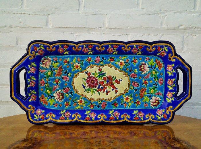 Longwy - Simone Masson - Dienblad - Emaille, Keramiek, Antiek en Kunst, Antiek | Glas en Kristal