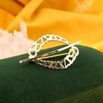 Vintage bicolor fantasie broche (gouden broche, goud), Sieraden, Tassen en Uiterlijk, Broches, Ophalen of Verzenden, Gebruikt