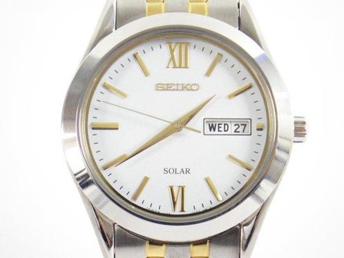 Seiko - SEIKO SBPX085 Spirit Day Date Stainless Steel Solar, Sieraden, Tassen en Uiterlijk, Horloges | Antiek