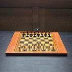 Schaakspel - Vintage schaak/dambord - Hout