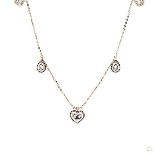 Halsketting - 14 karaat Roségoud - 2.07ct. tw. Diamant, Sieraden, Tassen en Uiterlijk, Kettingen