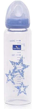 Lorelli Blue 240ml Anti-Koliek Glazen Fles 1020088-0004, Verzenden, Nieuw