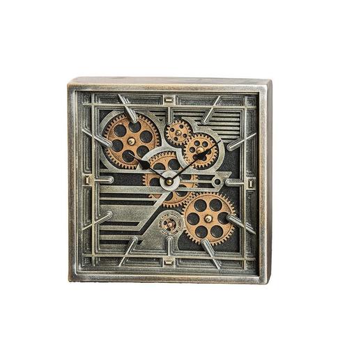 Vierkante tafelklok Quadro H.27 cm, Huis en Inrichting, Woonaccessoires | Wanddecoraties, Nieuw, Verzenden
