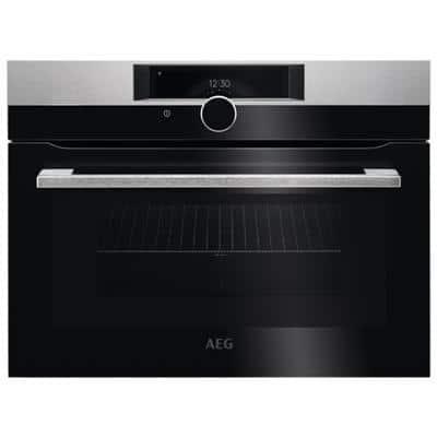 €899 Aeg KMK968000M Combi Magnetron, Witgoed en Apparatuur, Ovens, Inbouw, Ophalen of Verzenden