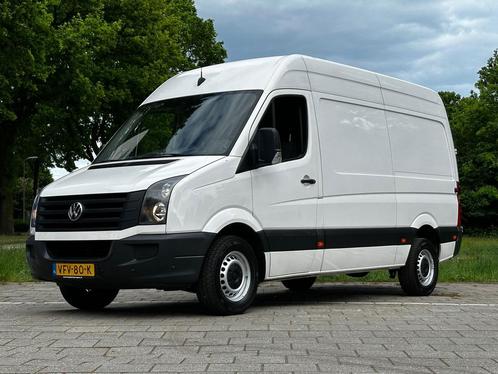 Volkswagen Crafter 32 2.0 TDI L2H2 3500 KG trekgewicht, acht, Auto's, Bestelauto's, Dealer onderhouden, Lease, Zwart, Handgeschakeld
