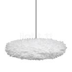 Umage Eos Esther Hanglamp, lampenkap wit/kabel zwart - 75 cm, Huis en Inrichting, Lampen | Hanglampen, Verzenden, Nieuw
