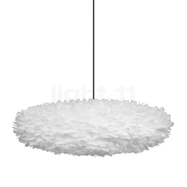 Umage Eos Esther Hanglamp, lampenkap wit/kabel zwart - 75 cm, Huis en Inrichting, Lampen | Hanglampen, Nieuw, Verzenden