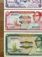 Gambia. 1-5-10 Dalasi 1971 - Pick 4,5,6 (Zonder