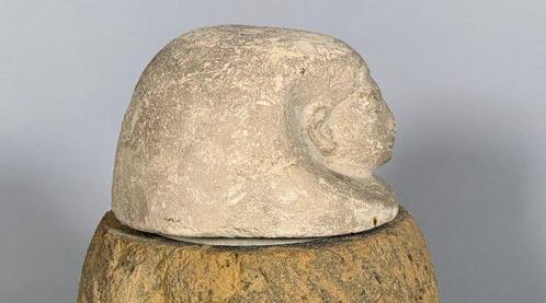 Oude Egypte, late periode terracotta Canopic Vaas en, Verzamelen, Mineralen en Fossielen