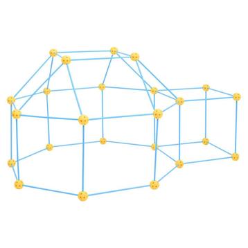 vidaXL 72-delig Fort-bouwpakket voor kinderen beschikbaar voor biedingen