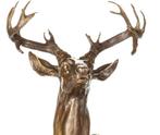 Figuur - Bronzefigur Hirsch – Majestätische Tierfigur in, Antiek en Kunst