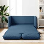 vidaXL Slaapbank vloermodel 2-in-1 112x174x55 cm stof blauw, Verzenden, Nieuw, Stof, Minder dan 150 cm