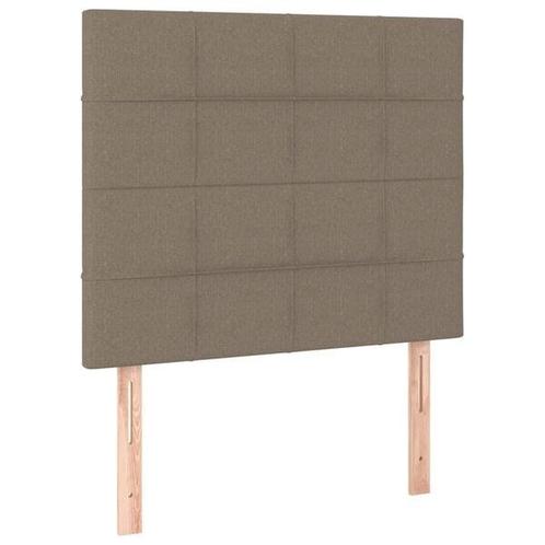 Hoofdbord Set 90cm Taupe - Retourdeal - Luxe voor kleine..., Huis en Inrichting, Slaapkamer | Bedden, 90 cm, Verstelbaar, Grijs