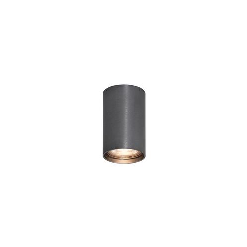 Moderne opbouwspot gunmetal GU10 50mm - Tuba, Huis en Inrichting, Lampen | Spots, Nieuw, Metaal of Aluminium