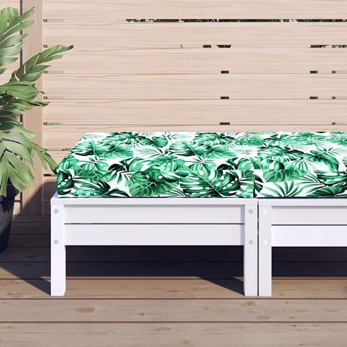 vidaXL Palletkussen bladpatroon 60x60x9,5 cm oxford stof, Huis en Inrichting, Woonaccessoires | Kussens, Groen, Nieuw, Verzenden