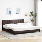 vidaXL Bedframe zonder matras Hanko stof donkerbruin, Bruin, Verzenden, Overige maten, 200 cm